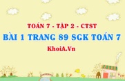 Bài 1 trang 89 SGK Toán 7 Tập 2 Chân trời sáng tạo